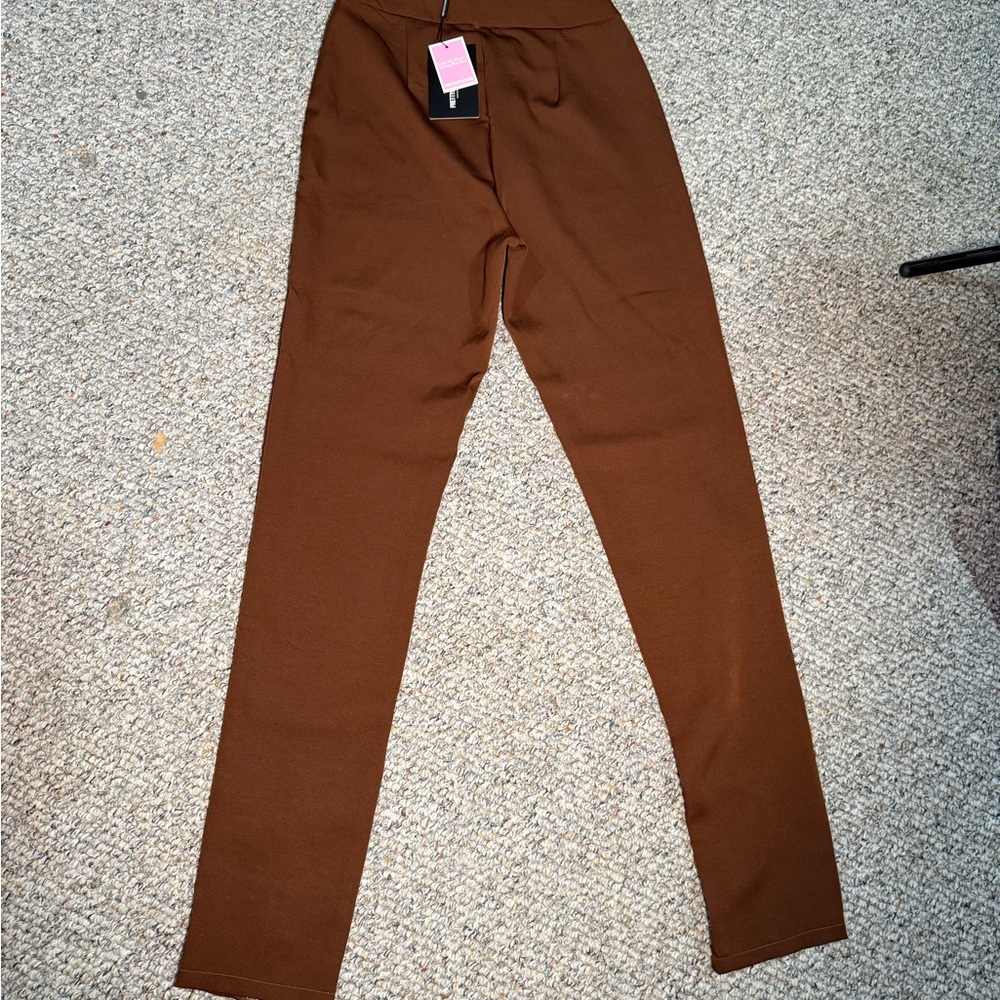 PrettyLittleThing Chestnut Trousers